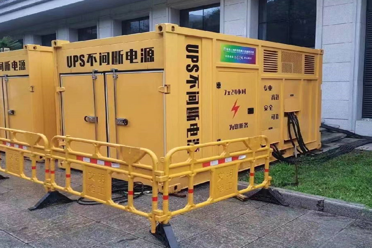璧山发电机租赁施工现场